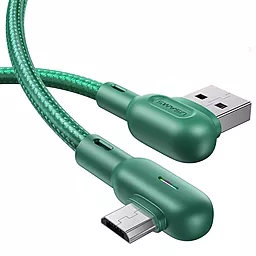 Кабель Usams U57 Dual Right-Angle USB-A - micro USB 10w 1.2м cable Green - миниатюра 2 Кабель Usams U57 Dual Right-Angle USB-A - micro USB 10w 1.2м cable Green - миниатюра 2