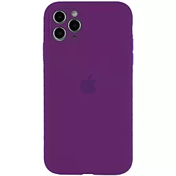 Чехол Silicone Case Full Camera for Apple IPhone 12 Pro Max Grape