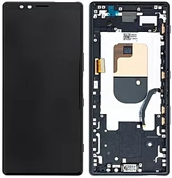 Дисплей Sony Xperia 1, Xperia XZ4 (J8110, J8170, J9110, J9150, SOV40, SO-03L) з тачскріном і рамкою, оригінал, Black
