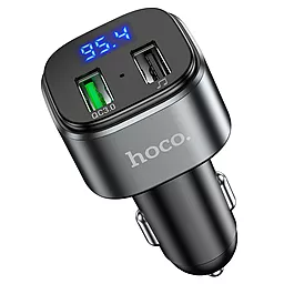 Автомобильное зарядное устройство Hoco E67 18w QC3.0 2xUSB-A ports car charger black