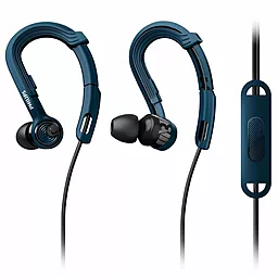 Наушники Philips SHQ3405BL ActionFit Blue - фото Наушники Philips SHQ3405BL ActionFit Blue
