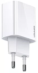 Сетевое зарядное устройство Usams T34 20w PD USB-C home charger white (US-CC118) - фото Сетевое зарядное устройство Usams T34 20w PD USB-C home charger white (US-CC118)