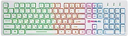Клавіатура REAL-EL Comfort 7070 Backlit (EL123100019) White