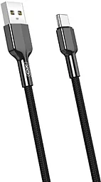 Кабель XO NB182 USB-A - Type-C 12w 2.4a 1м cable Black - фото Кабель XO NB182 USB-A - Type-C 12w 2.4a 1м cable Black
