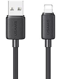 Кабель Usams US-SJ689 USB-A - Lightning 12w 2.4a 1м cable Black - фото Кабель Usams US-SJ689 USB-A - Lightning 12w 2.4a 1м cable Black