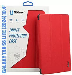 Чехол для планшета BeCover Smart Case для Samsung Galaxy Tab S6 Lite (2024) 10.4" P620/P625/P627 Red (710817) - фото Чехол для планшета BeCover Smart Case для Samsung Galaxy Tab S6 Lite (2024) 10.4" P620/P625/P627 Red (710817)