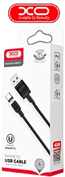 Кабель XO NB187 Magnetic USB-A - Type-C 10.5w 1м cable Black - миниатюра 3 Кабель XO NB187 Magnetic USB-A - Type-C 10.5w 1м cable Black - миниатюра 3