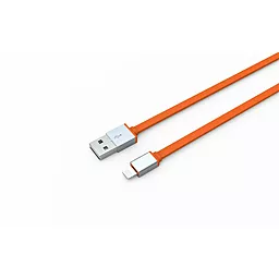 Кабель USB LDNio Lightning flat 2.1A Orange (LS09) - миниатюра 3