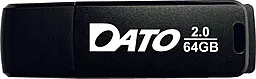 Флешка Dato DB8001 64GB USB 2.0 (DB8001K-64G) Black - мініатюра 2