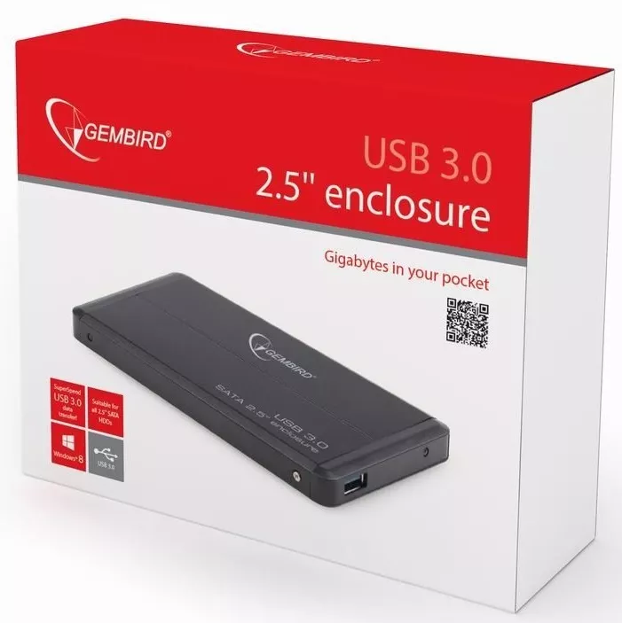 Кишеня для HDD Gembird EE2-U3S-2 Black - фото 3