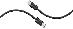 Кабель Promate USB Type-C - Type-C 60w 3a 1.2м PD cable Black (ecoline-cc120)