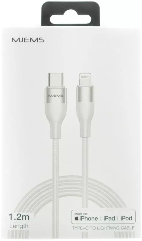 Кабель Usams US-SJ330 USB Type-C - Lightning 18w 3a 1м PD сable White (US-SJ330) - фото 2