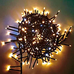 Светодиодная гирлянда мишура-водопад ColorWay 250LED (CW-G-250L5VMC) 5м, 220V, 6 функций Warm White - фото Светодиодная гирлянда мишура-водопад ColorWay 250LED (CW-G-250L5VMC) 5м, 220V, 6 функций Warm White
