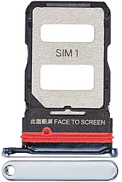 Держатель (лоток) Сим карты Xiaomi 11T / 11T Pro Dual SIM Moonlight White