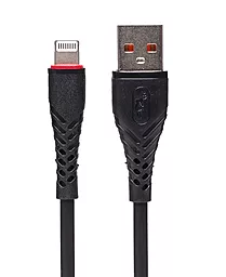Кабель SkyDolphin S02L USB-A - Lightning 12w 3a 1м cable Black - фото Кабель SkyDolphin S02L USB-A - Lightning 12w 3a 1м cable Black