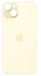 Задняя крышка корпуса Apple iPhone 15 Plus (big hole) Yellow