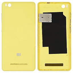Задняя крышка корпуса Xiaomi Mi 4c с боковыми кнопками, держателем SIM-карты Original Yellow