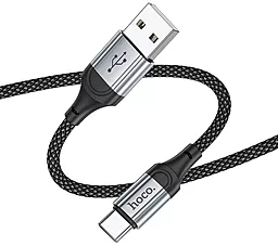 Кабель USB Hoco X102 Fresh 18w 3a USB Type-C cable black - миниатюра 3