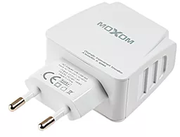 Сетевое зарядное устройство MOXOM MX-HC03 2.4a 2xUSB-A ports charger + Lightning cable white