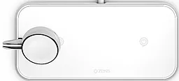 Бездротовий (індукційний) зарядний пристрій Zens Dual+Watch Aluminium Wireless Charger White (ZEDC05W/00) - мініатюра 2