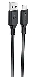 Кабель AceFast C17-04 USB-A - Type-C 15w 3a 1.2м cable Black - фото Кабель AceFast C17-04 USB-A - Type-C 15w 3a 1.2м cable Black