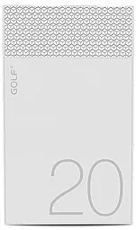 Повербанк GOLF Hive20 20000mah White/Grey - фото Повербанк GOLF Hive20 20000mah White/Grey