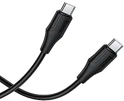 Кабель Hoco X124 USB Type-C - Type-C 60w 3a 1м PD cable Black - мініатюра 3