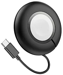 Бездротовий (індукційний) зарядний пристрій Hoco CW51 0.5a wireless charger black - фото Бездротовий (індукційний) зарядний пристрій Hoco CW51 0.5a wireless charger black