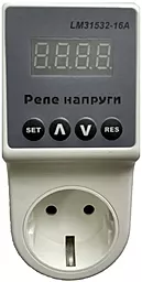 Реле напряжения в розетку LEMANSO 16А (LM31532-16A)