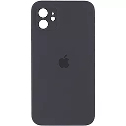 Чехол Silicone Case Full Camera Square для Apple iPhone 11 Dark Gray
