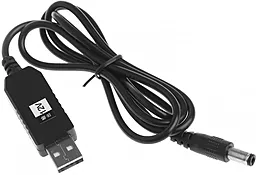 Кабель USB XoKo USB - DC 5.5x2.1 5V-12V Cable Black - фото Кабель USB XoKo USB - DC 5.5x2.1 5V-12V Cable Black
