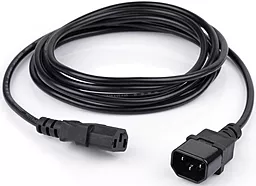 Кабель удлинитель C13 To C14 3.0m (POWER01-3.0) Vinga - фото Кабель удлинитель C13 To C14 3.0m (POWER01-3.0) Vinga