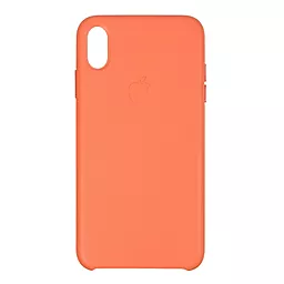 Чехол Original Leather Case Apple iPhone XS Max Orange (ARM53586)