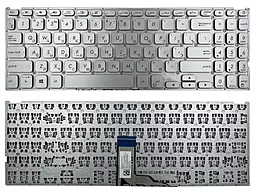 Клавиатура для ноутбука Asus Vivobook X512D X512F X512J X512U F512D V5000D V5000J FL8700F Y5000F Y5200F без рамки под подсветку Прямой Enter Original PRC (NSK-WV0SB 0R) Gray