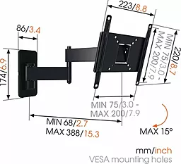 Кронштейн для телевізора Vogels MA2040 - мініатюра 4