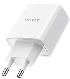 Сетевое зарядное устройство Havit HV-UC110 20w PD USB-C fast charger white