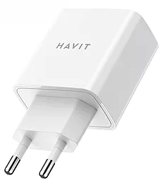 Сетевое зарядное устройство Havit HV-UC110 20w USB-C fast charger white - фото Сетевое зарядное устройство Havit HV-UC110 20w USB-C fast charger white