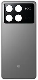 Задняя крышка корпуса Xiaomi Poco X6 Pro Gray - фото Задняя крышка корпуса Xiaomi Poco X6 Pro Gray