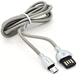 Кабель iKaku XO USB-A - micro USB 14w 2.8a 0.25м cable Silver - фото Кабель iKaku XO USB-A - micro USB 14w 2.8a 0.25м cable Silver
