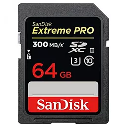 Карта памяти SanDisk SDXC 64GB Extreme Pro Сlass 10 UHS-II U3 (SDSDXPK-064G-GN4IN) - фото Карта памяти SanDisk SDXC 64GB Extreme Pro Сlass 10 UHS-II U3 (SDSDXPK-064G-GN4IN)
