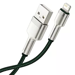 Кабель USB Baseus Cafule Series Metal 2.4A 2M Lightning Cable  Green (CALJK-B06) - миниатюра 3