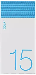 Повербанк GOLF Hive15 15000 mAh White/Blue - фото Повербанк GOLF Hive15 15000 mAh White/Blue