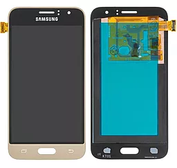 Дисплей Samsung Galaxy J1 J120 2016 с тачскрином, (OLED), Gold - фото Дисплей Samsung Galaxy J1 J120 2016 с тачскрином, (OLED), Gold
