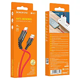 Кабель Borofone BX67 USB-A - Type-C 15w 3a 1м cable Red - миниатюра 3 Кабель Borofone BX67 USB-A - Type-C 15w 3a 1м cable Red - миниатюра 3