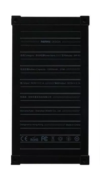 Повербанк Remax Container RPP-93 10000 mAh Black - фото 2