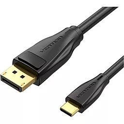 Видеокабель USB Type-C 3.0 - DisplayPort v1.4 8k 60hz 2m black (CGYBH) Vention - фото Видеокабель USB Type-C 3.0 - DisplayPort v1.4 8k 60hz 2m black (CGYBH) Vention