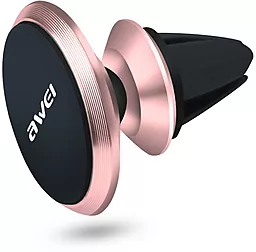 Держатель магнитный Awei X5 Air Vent Magnet Car Mount Holder Rose Gold - фото Держатель магнитный Awei X5 Air Vent Magnet Car Mount Holder Rose Gold