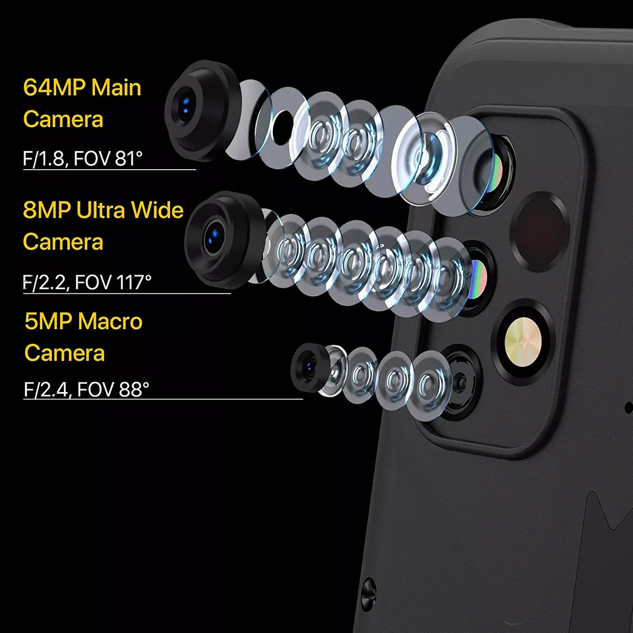 Смартфон Umidigi Bison GT2 Pro 5G 8/256GB Hack Black - фото 2
