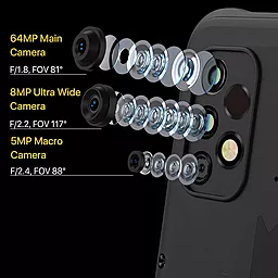 Смартфон Umidigi Bison GT2 Pro 5G 8/256GB Hack Black - миниатюра 2 Смартфон Umidigi Bison GT2 Pro 5G 8/256GB Hack Black - миниатюра 2