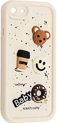 Чехол Pretty Things Case для Apple iPhone 7, 8 White / Always Happy Donut - фото Чехол Pretty Things Case для Apple iPhone 7, 8 White / Always Happy Donut